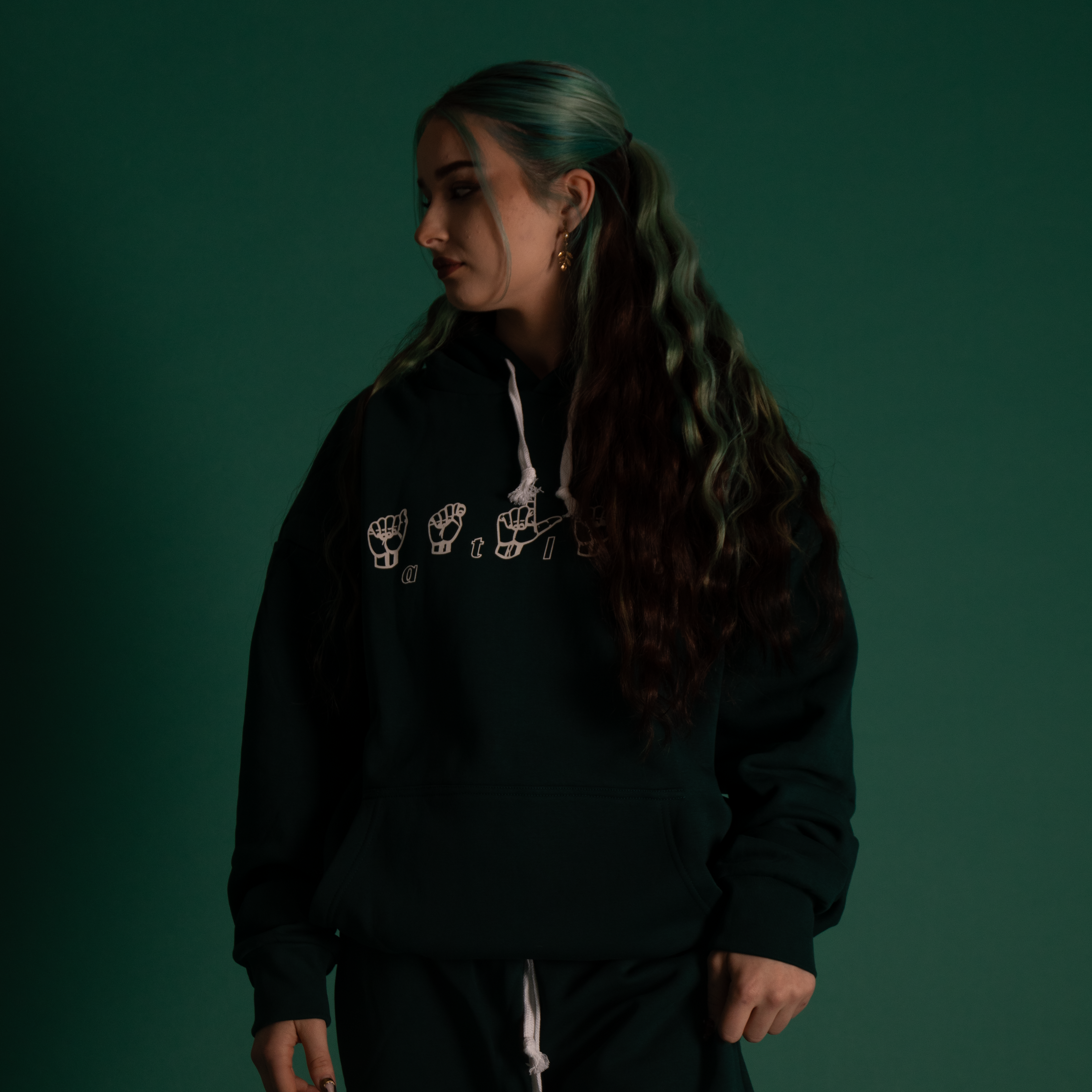 ASL HOODIE [FOREST GREEN]