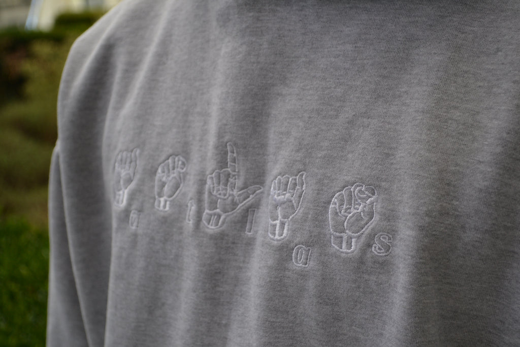 ASL HOODIE [HEATHER GREY]