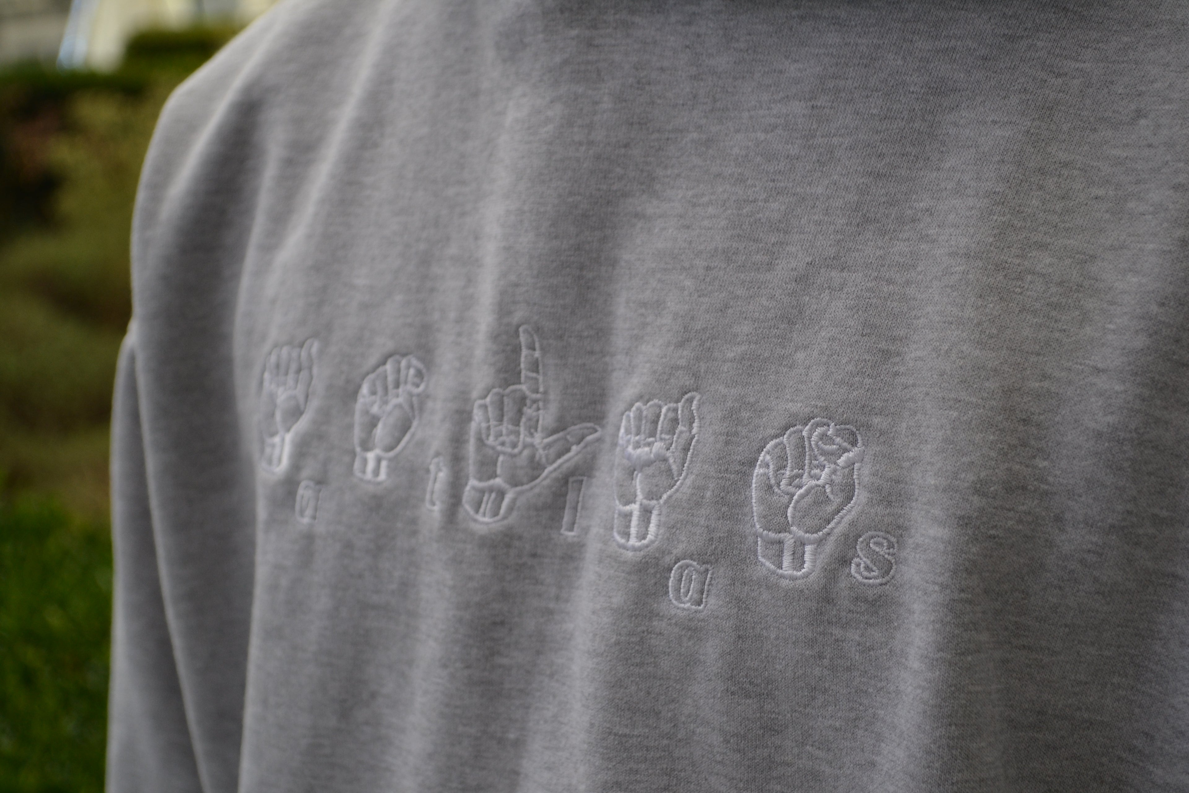 ASL HOODIE [HEATHER GREY]